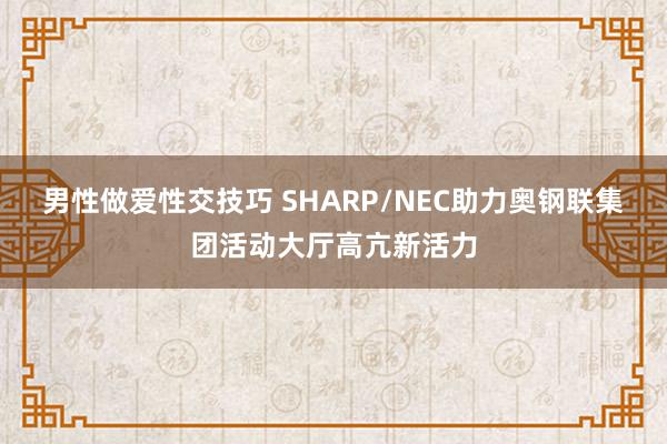 男性做爱性交技巧 SHARP/NEC助力奥钢联集团活动大厅高亢新活力