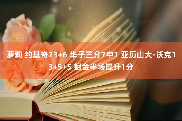萝莉 约基奇23+6 华子三分7中1 亚历山大-沃克13+5+5 掘金半场提升1分